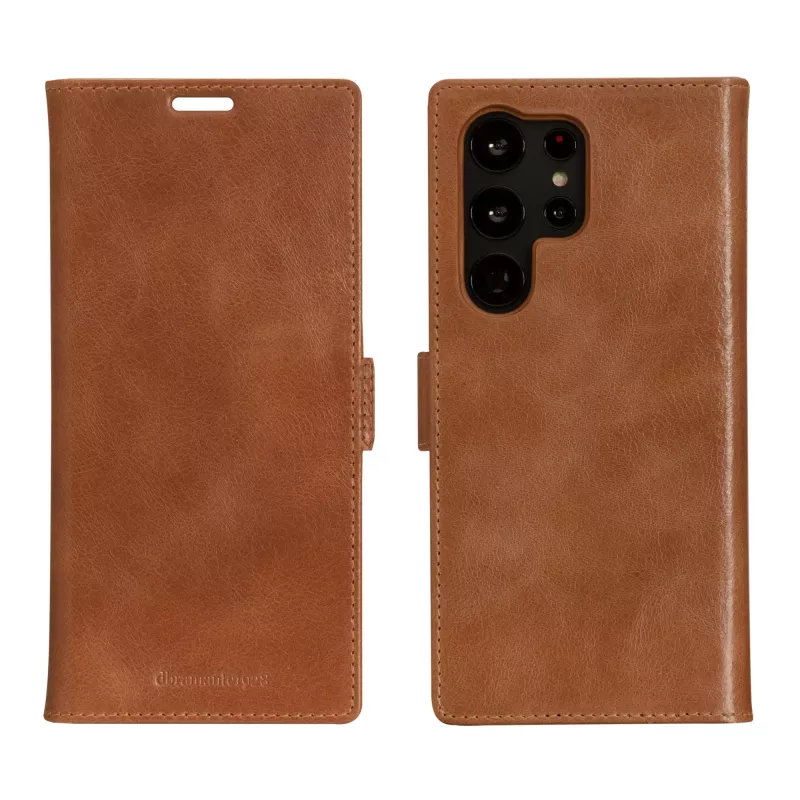 Folio tālruņa maciņš dbramante1928 Lynge Samsung Galaxy S23 Ultra, iedeguma krāsā, 3 karšu kabatiņas, piemērots 17,3 cm (6,8 collu) ekrānam