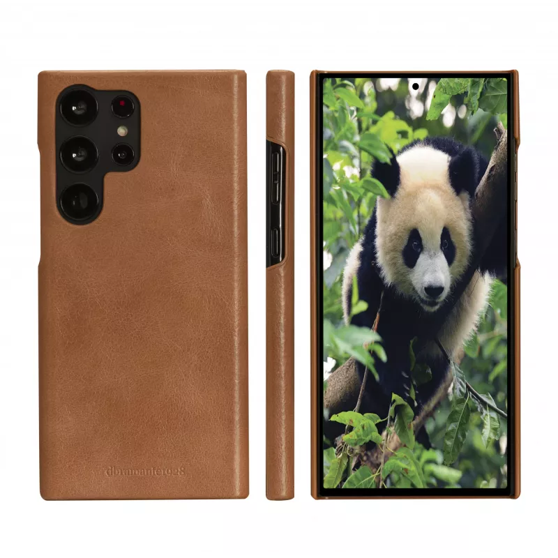 Folio tālruņa maciņš dbramante1928 Lynge Samsung Galaxy S23 Ultra, iedeguma krāsā, 3 karšu kabatiņas, piemērots 17,3 cm (6,8 collu) ekrānam