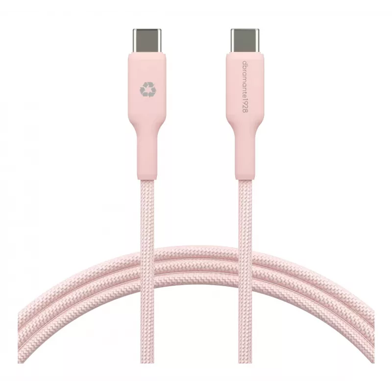 USB-C uz USB-C kabelis d bramante CB20CCPI7206 — 1,5 m, rozā