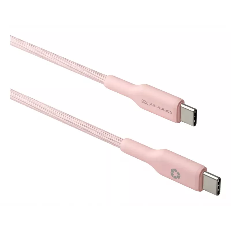 USB-C uz USB-C kabelis d bramante CB20CCPI7206 — 1,5 m, rozā