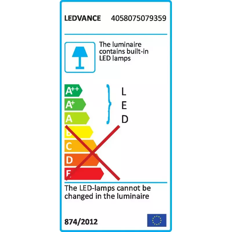 Griestu gaismeklis LEDVANCE DL plāns SQ 210 18 W 4000 K WT — kvadrātveida, 225×225×30 mm, vēsi balts