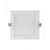 Griestu gaismeklis LEDVANCE DL plāns SQ 210 18 W 4000 K WT — kvadrātveida, 225×225×30 mm, vēsi balts