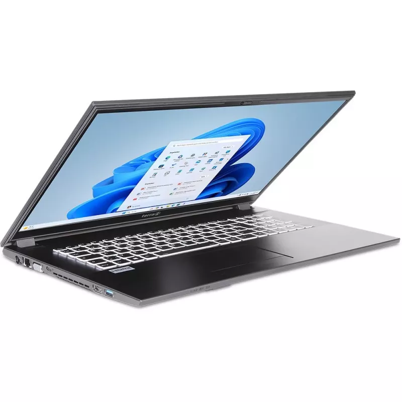 TERRA MOBILE 1716R Intel® Core™ i3 i3-1315U Portatīvais dators 43,9 cm (17,3 collas) Full HD 8 GB DDR4-SDRAM 500 GB SSD Wi-Fi 6 (802.11ax) Windows 11 Home Vācu Pelēks