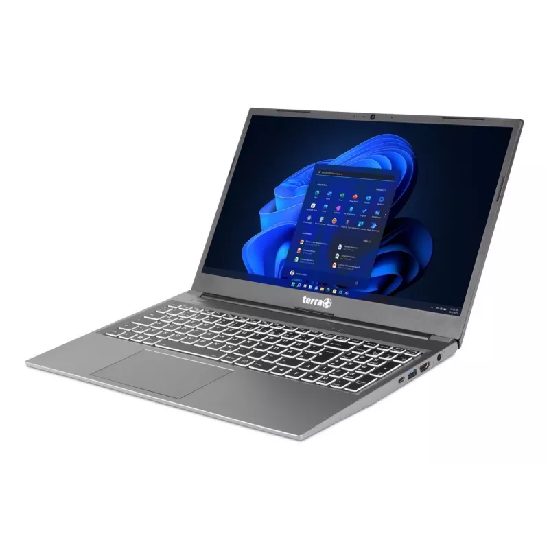 TERRA Mobile 1517R Intel® Core™ i5 i5-1334U portatīvais dators 39,6 cm (15,6 collas) Full HD 16 GB DDR4-SDRAM 1 TB SSD Wi-Fi 6 (802.11ax) Windows 11 Pro vācu valodā pelēks