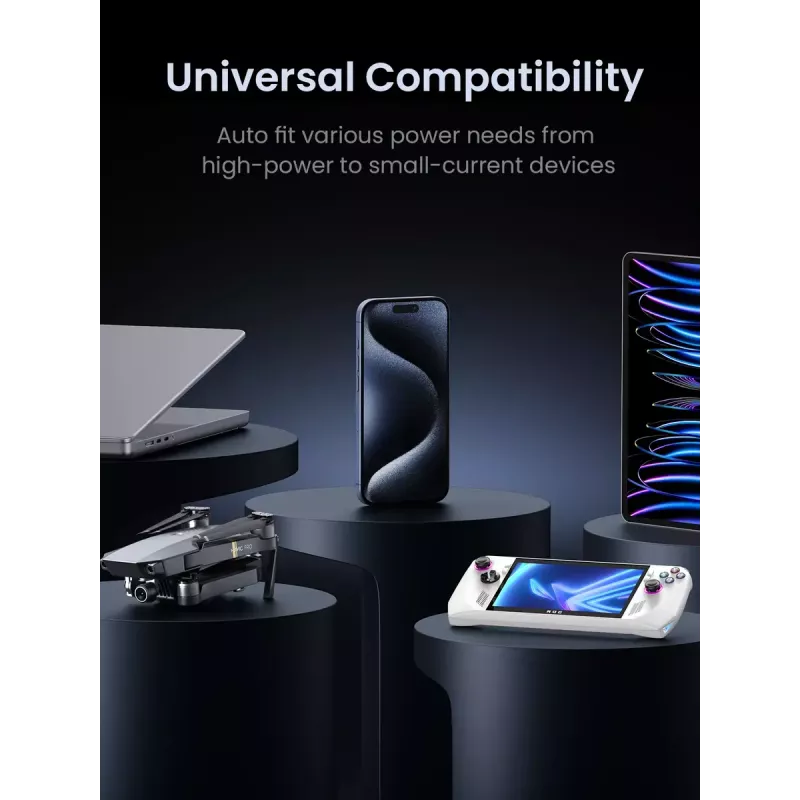 Ugreen Nexode Power Bank 48000 mAh Lithium pelēks