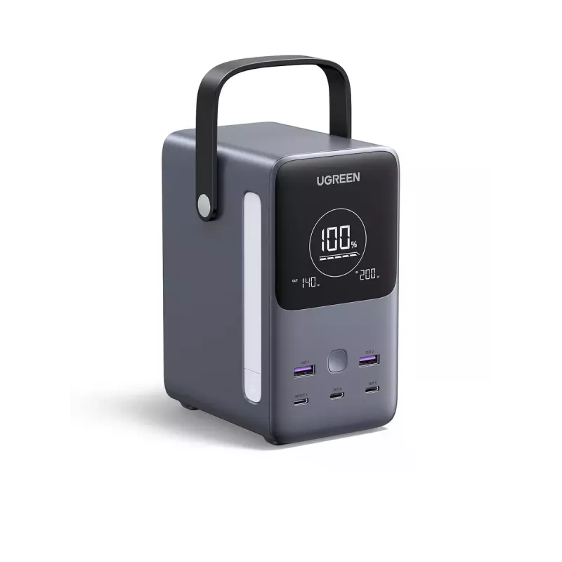 Ugreen Nexode Power Bank 48000 mAh Lithium pelēks