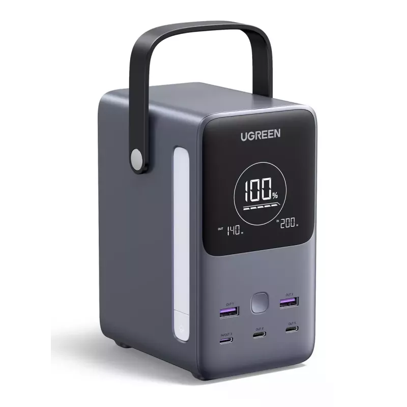 Ugreen Nexode Power Bank 48000 mAh Lithium pelēks