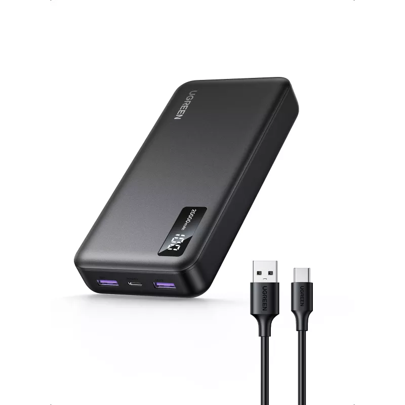 Ugreen 25683 ārējais akumulators 20000 mAh melns
