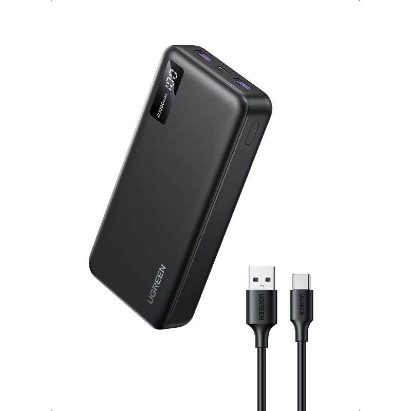 Ugreen 25683 ārējais akumulators 20000 mAh melns