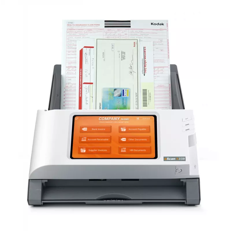 Plustek eScan A350 Enterprise ADF + manuālas padeves skeneris 600 x 600 DPI A4 melns, balts
