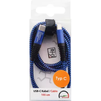 USB kabelis 2GO 797194 USB 3.2 Gen 1 1 m USB C zils