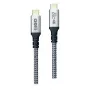 USB kabelis 2GO 797512 USB 3.2 Gen 2 1,2 m USB C Melns Sudrabains