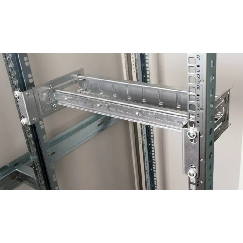 Rack rail EQUIP EZR-DIN-3 — 19 inch (48.3 cm) 3U DIN, RAL7035 pelēks, platums 485 mm, dziļums 150 mm