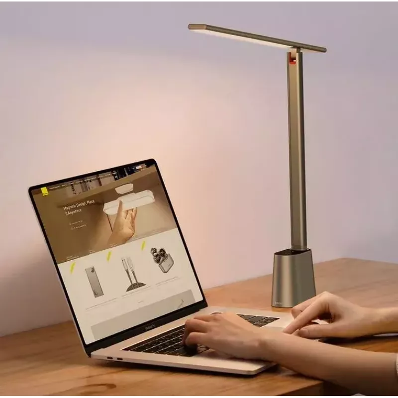 Galda lampa Baseus Smart Eye 5W pelēka 32 spuldzes 4000K