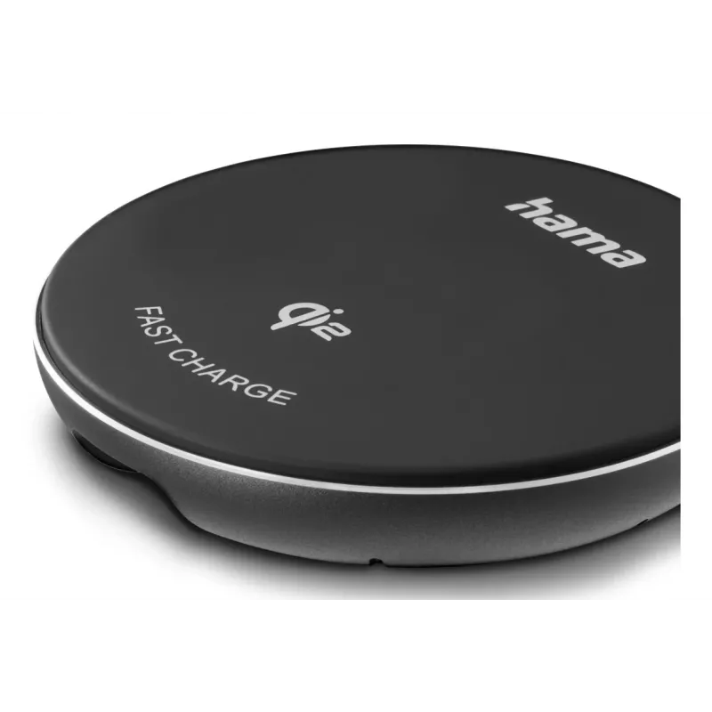 Hama 00201735 mobilo ierīču lādētājs Viedtālrunis Melns USB Bezvadu uzlāde Ātrā uzlāde Iekštelpām