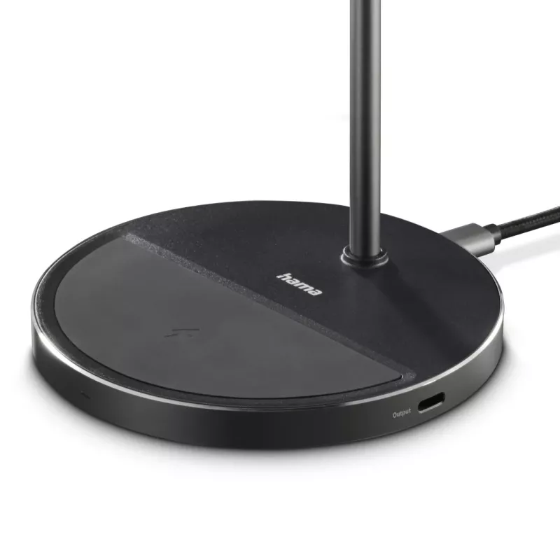 Hama 00201738 mobilo ierīču lādētājs Austiņas, Viedtālrunis Melns USB Bezvadu uzlāde Ātrā uzlāde Iekštelpām
