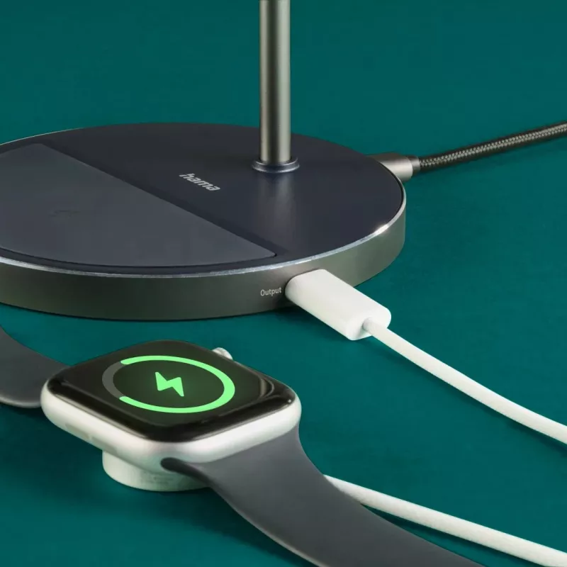 Hama 00201738 mobilo ierīču lādētājs Austiņas, Viedtālrunis Melns USB Bezvadu uzlāde Ātrā uzlāde Iekštelpām