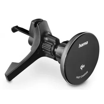 Hama 00201736 mobilās ierīces lādētājs Viedtālrunis Melns USB Bezvadu uzlāde Ātrā uzlāde Auto