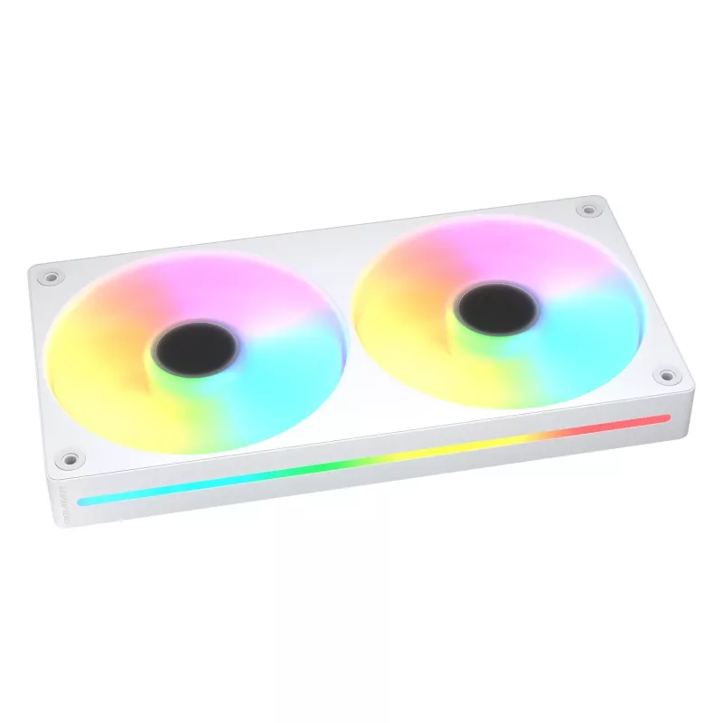 COUGAR Unity240-FB 240 mm ARGB PWM reversīvs vienotas rāmja ventilators, 120 mm (700–1600 RPM), FDB, balts
