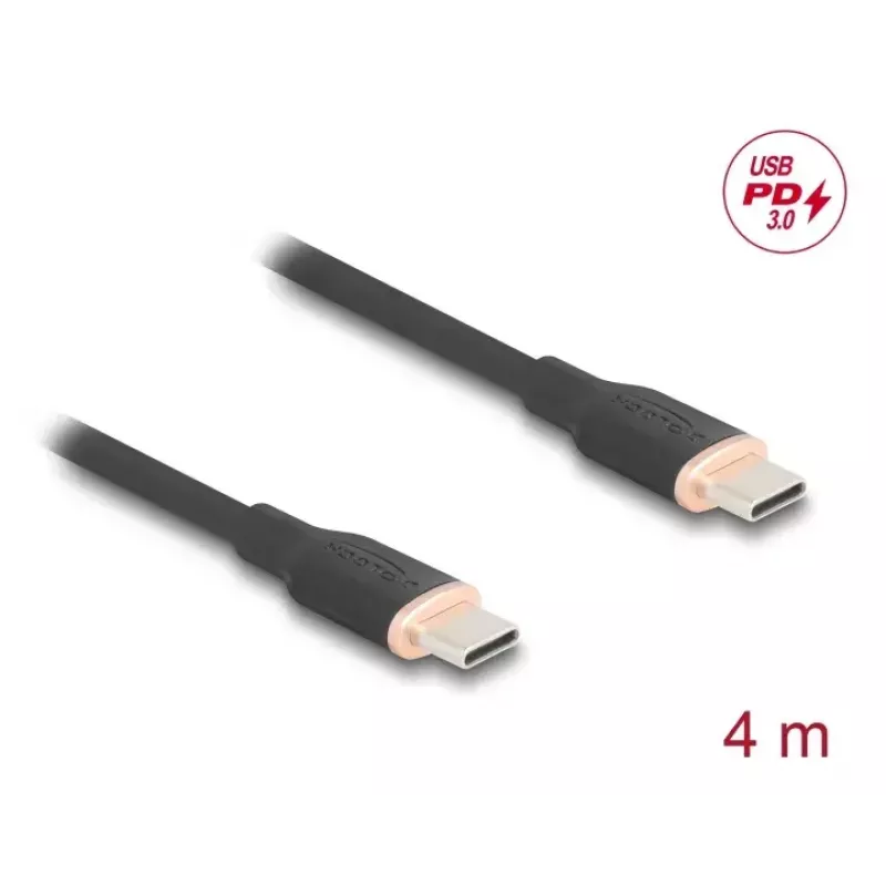 DeLOCK USB kabelis USB 2.0 4m USB C Melns 81240