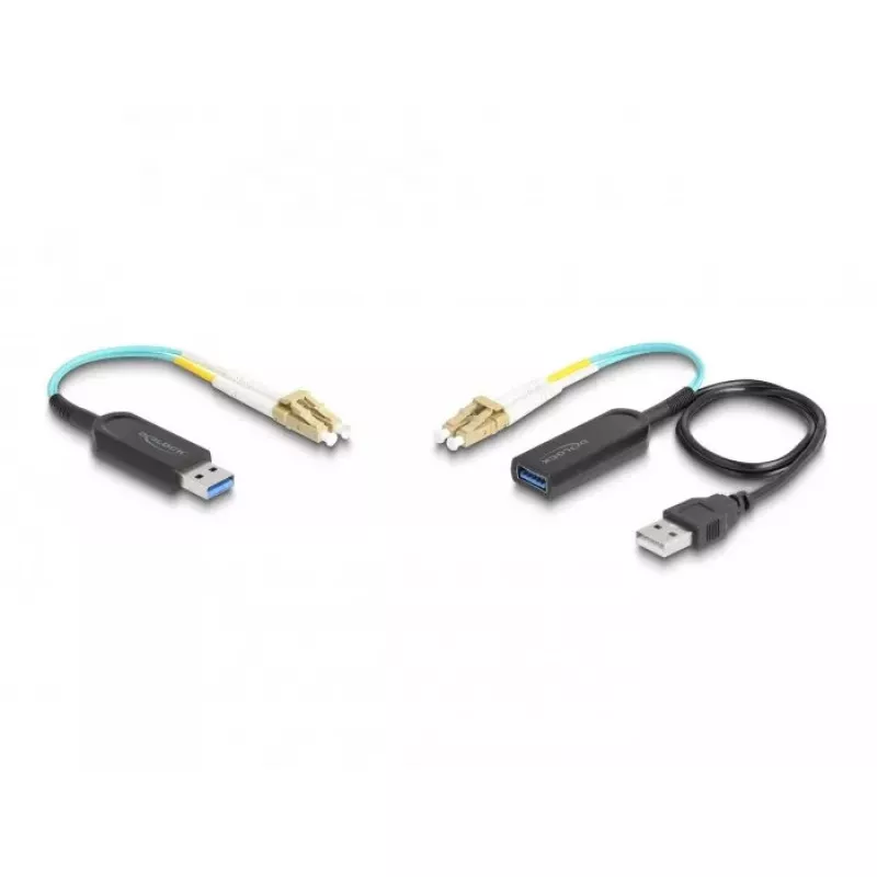 DeLOCK USB paplašinātāja komplekts Type-A 10 Gbps 0.2m melns 66466