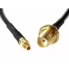 Koaksiālais kabelis DeLOCK 88580 0.2m SMA MMCX Melns