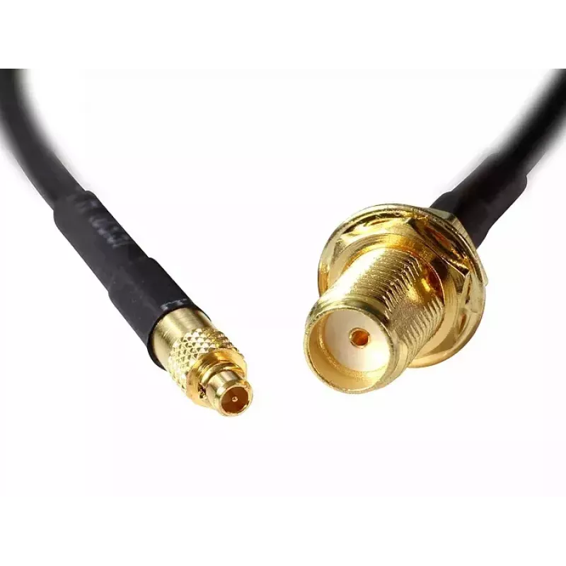 Koaksiālais kabelis DeLOCK 88580 0.2m SMA MMCX Melns