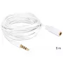 Audio kabelis DeLOCK 3.5mm 5m Balts