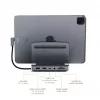 Planšetdatora dokstacija Satechi ST-TCSHIPM USB-C (USB 3.2 Gen 1) ar HDMI, SD/microSD, 60 W PD, pelēka