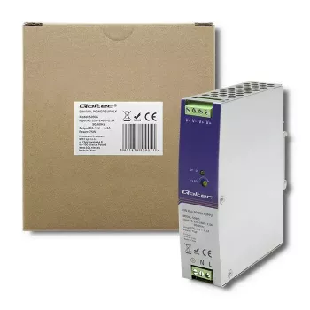 Industriālais DIN sliedes barošanas bloks QOLTEC 50905