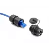 DeLOCK RJ45 Cat.6A savienotājs ar blīvējuma vāciņu IP67 putekļu un ūdens aizsardzība