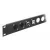 Kontaktligzda DELOCK 86786, paneļa montāžas ligzda, melna, 25,4×29,6×31,4 mm