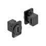 Kontaktligzda DELOCK 86786, paneļa montāžas ligzda, melna, 25,4×29,6×31,4 mm