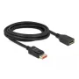 DisplayPort pagarinātāja kabelis DeLOCK 87072 3m 8K 60Hz