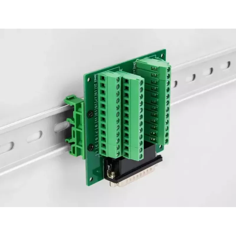 DeLOCK D-Sub HD 44 kontaktu spraudnis pret spaiļu bloku DIN sliedei 84x86x30mm