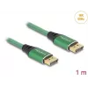 DeLOCK DisplayPort kabelis 16K 60 Hz 1 m zaļš metāla