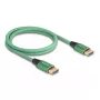 DeLOCK DisplayPort kabelis 16K 60 Hz 1 m zaļš metāla