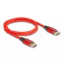 DeLOCK DisplayPort kabelis 16K 60 Hz 1 m sarkans metāls