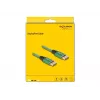 DeLOCK DisplayPort kabelis 16K 60 Hz 2 m zaļš metāla