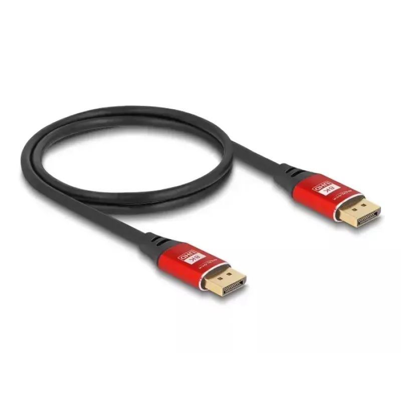 DeLOCK DisplayPort kabelis 8K 60 Hz 5 m sarkans metāla