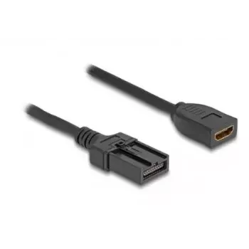 DeLOCK HDMI automobiļa kabelis, HDMI-A ligzda uz HDMI-E spraudnis, 3 m, 4K 60 Hz