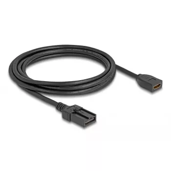 DeLOCK HDMI automobiļa kabelis, HDMI-A ligzda uz HDMI-E spraudnis, 3 m, 4K 60 Hz