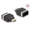 DeLOCK HDMI automobiļu adapteris HDMI-E ligzda uz HDMI-A spraudnis 4K 60 Hz