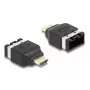 DeLOCK HDMI automobiļu adapteris HDMI-E ligzda uz HDMI-A spraudnis 4K 60 Hz