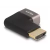 DeLOCK HDMI adapteris vīrišķais- sievišķajai 90° leņķis pa labi 8K 60 Hz pelēks metāls
