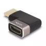 DeLOCK HDMI adapteris vīrišķais- sievišķajai 90° leņķis pa labi 8K 60 Hz pelēks metāls