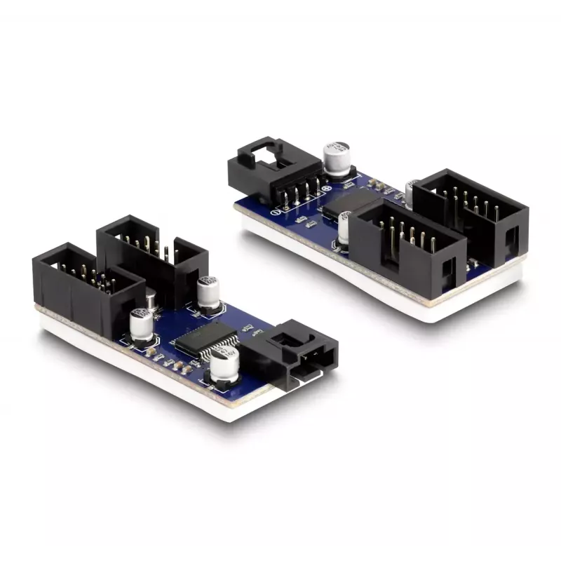 DeLOCK USB 2.0 pin header male Hub 2 Port Melns Blue