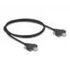 USB 2.0 kabelis Type-A spraudnis–vīrišķais DeLOCK 1m melns 0,48 Gbit/s