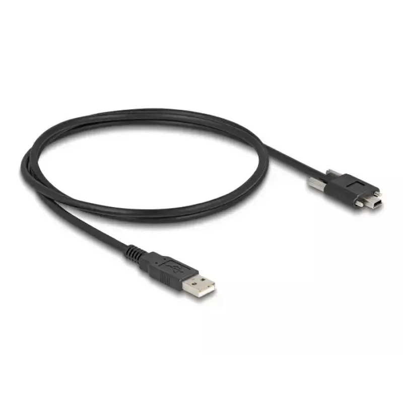 USB 2.0 kabelis DeLOCK 80478 1 m Type-A spraudnis uz Mini-B spraudnis melns