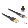 DeLOCK USB 2.0 vads Type-A tēviņš uz Type-C tēviņš 60W 2m